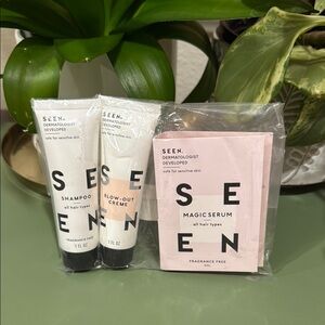 SEEN Hair Care Set - Shampoo, Blow-Out Cream, Magic Serum
